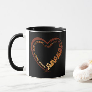 Mug Saint-Valentin du Mois de l'Histoire des Noirs Amé