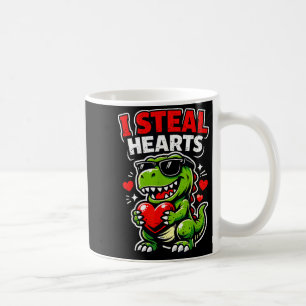 Mug Saint-Valentin Je vole des cœurs T-rex