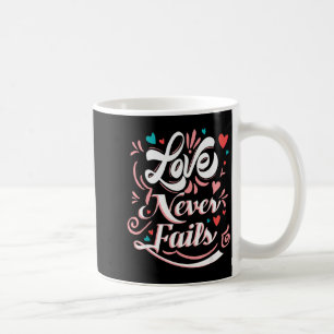 Mug Saint-Valentin Love Never Fails