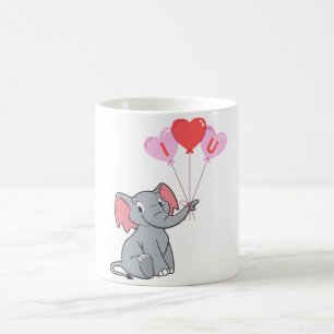 Mug Saint Valentin mignon Je t'aime coeur