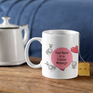 Mug Saint-Valentin Mignonne Schnauzer Petit Chien de c