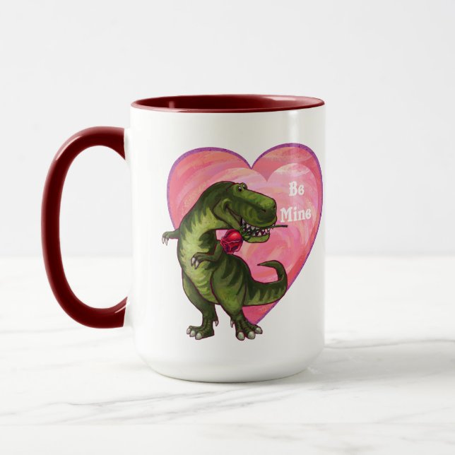 Mug Saint Valentin Tyrannosaurus (Gauche)