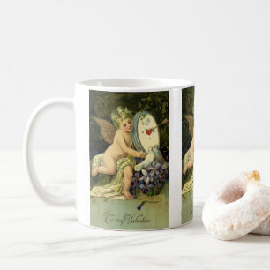 Mug Saint-Valentin victorien, oiseaux de l'amour d'ang