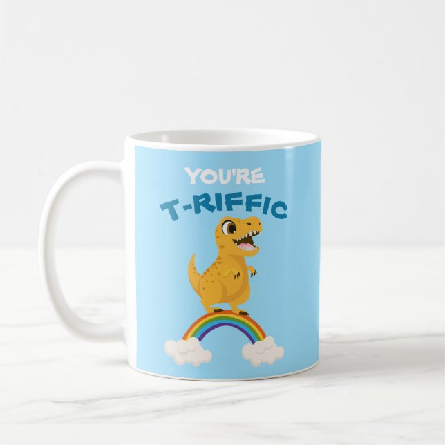 Mug Saint Valentin Vous êtes un dinosaure t-riffic arc (Gauche)