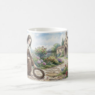 Mug Sainte Thérèse dans le jardin du couvent