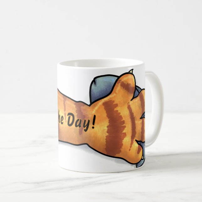 Mug Saisir le jour Chat Grab (Devant droit)