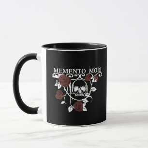Mug Saisir le Jour - Roses Rouges - Crâne Memento Mori