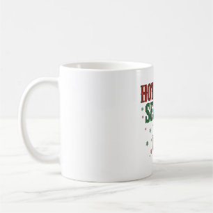 Mug Saison Chocolat Chaud Typographie d'Hiver Art
