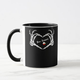 Mug Saison classique Skeleton Hand Heart