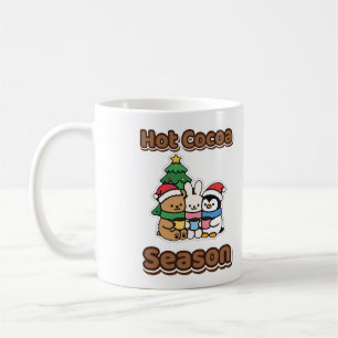 Mug Saison de cacao chaud ours de Noël mignon lapin