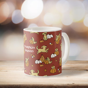 Mug Saison de Citrouille de marionnettes Golden Retrie