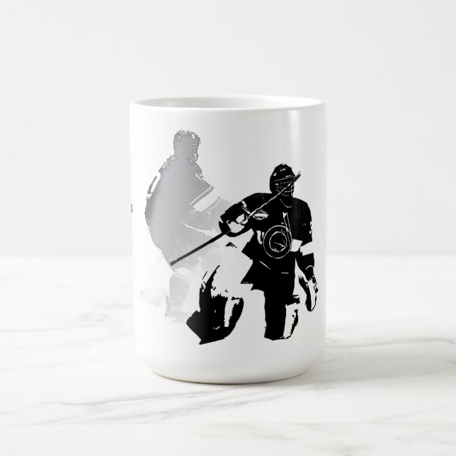 Mug Saison de hockey sur glace - gardien de but et ave (Centre)