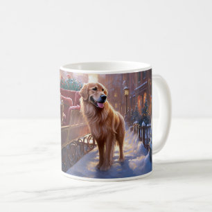 Mug Saison de Noël Golden Retriever