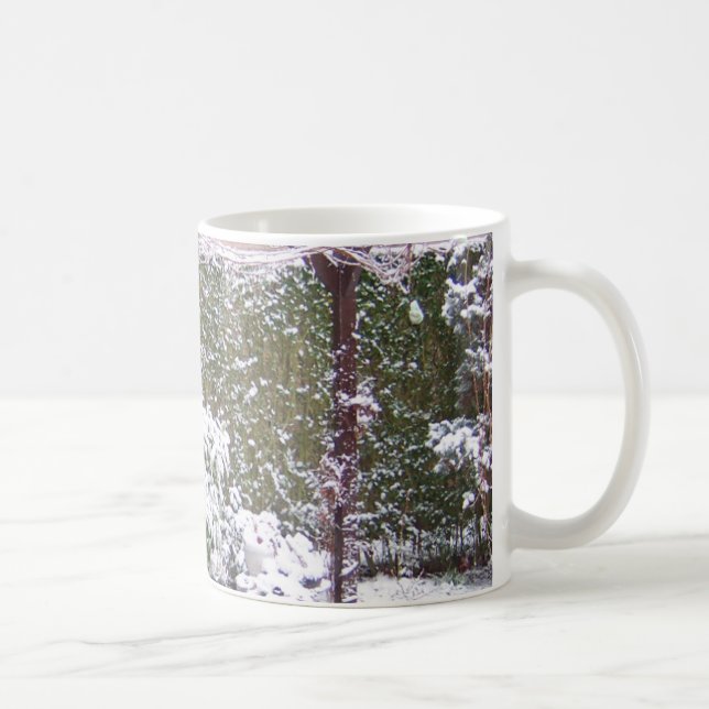 Mug Saison de Noël, Neige dans le jardin (Droite)