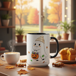 Mug Saison éffrayante Ghost Cute Halloween cadeau d'au