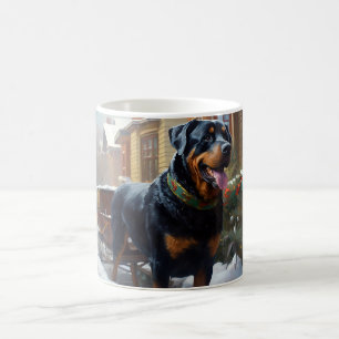 Mug Saison festive de Noël de Rottweiler