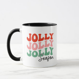 Mug Saison Jolly Jolly Saison Retro Typographie de vac