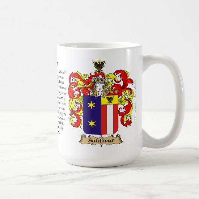Mug Saldivar, l'origine, la signification et la crête (Droite)