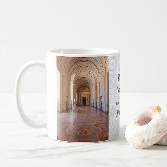 Mug Salle de bénédiction du Palais National Mafra (Avec donut)