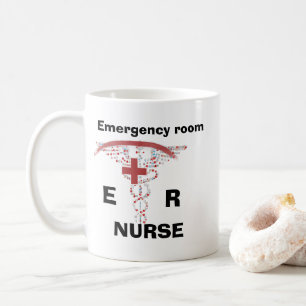 Mug Salle d'urgence, infirmière de l'urgence, infirmiè