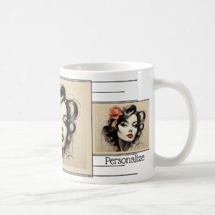 Mug Salon de coiffure de salon de beauté vintage Styli