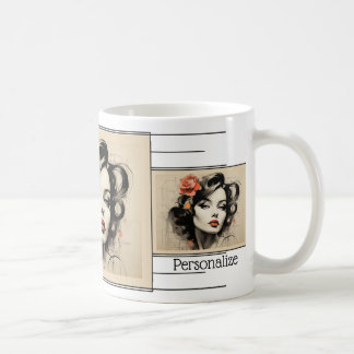 Mug Salon de coiffure de salon de beauté vintage Styli