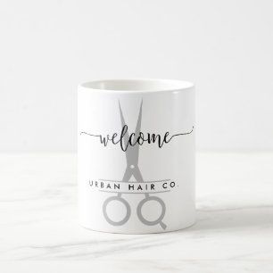 Mug Salon de coiffure Personali Bienvenue avec logo ci