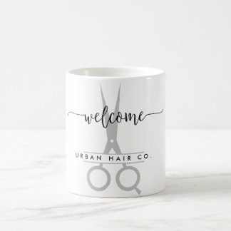 Mug Salon de coiffure Personali Bienvenue avec logo ci