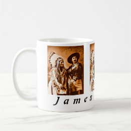 Mug Salon personnalisé Bull Buffalo Bill Wild West Sho
