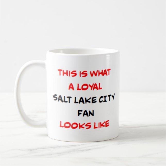 Mug salt lake city fan, loyal (Gauche)