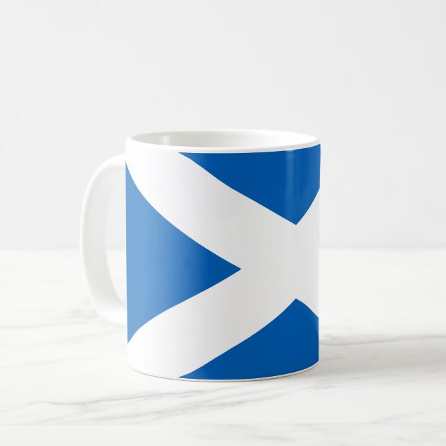 Mug Saltire ~ Drapeau de l'Ecosse (Devant gauche)