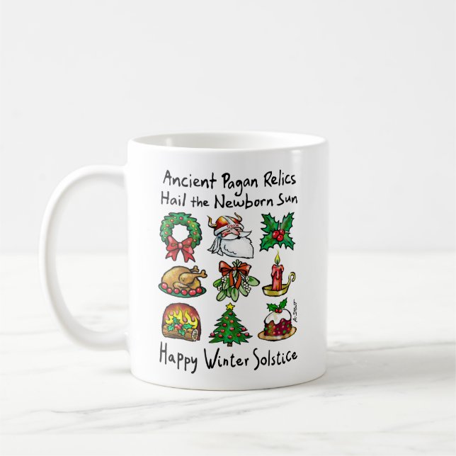 Mug Saluez le Solstice d'hiver ! - (Gauche)