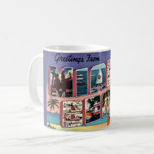 Mug Salutation colorée de Miami Beach 