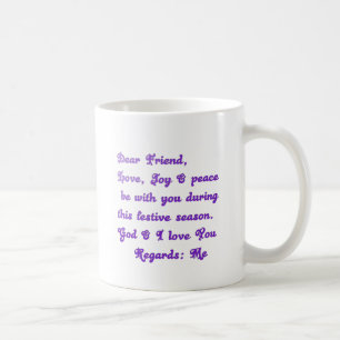 Mug Salutation de la saison festive "Cher ami"