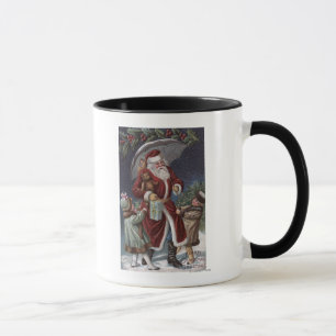 Mug Salutation de NoëlPère Noël avec parapluie