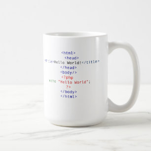 Mug Salutation de PHP de geek