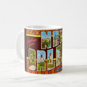 Mug Salutation rétro de La Nouvelle-Orléans