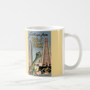 Mug Salutation Rétro New York City