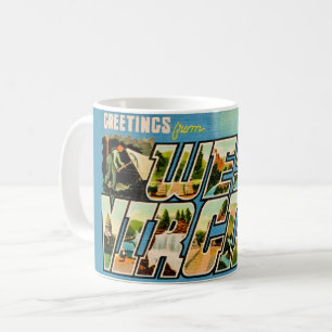 Mug Salutation rétro Virginie-Occidentale