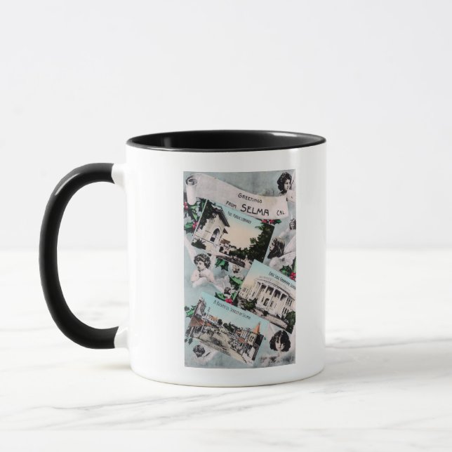 Mug Salutations de avec vues PittoresquesSelma, CA (Gauche)