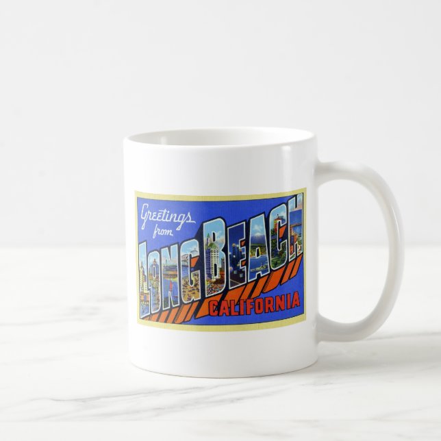Mug Salutations de Long Beach la Californie (Droite)