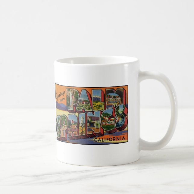 Mug Salutations de Palm Springs la Californie (Droite)