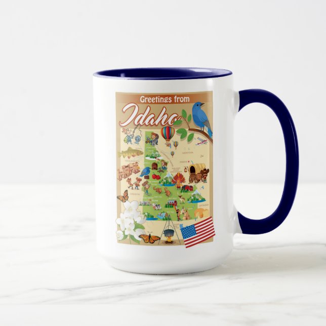 Mug Salutations d'Idaho (Droite)