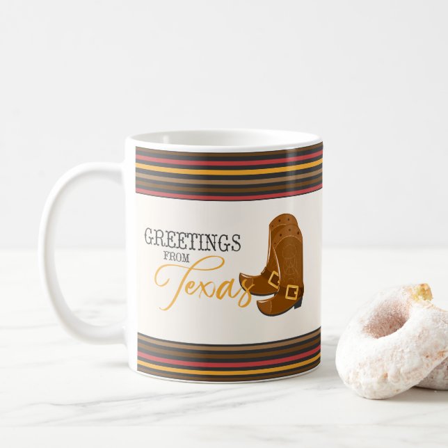 Mug Salutations Du Texas (Avec donut)