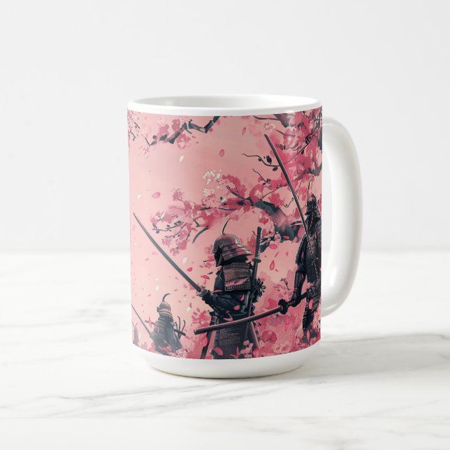 Mug Samouraï et Sakura (Devant droit)