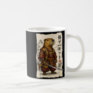 Mug Samouraï Marmotte Art Japonais Guerrier Amour Anim