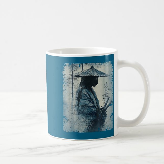 Mug Samurai Cat Japanese Art Anime Men Women Kids Grap (Droite)