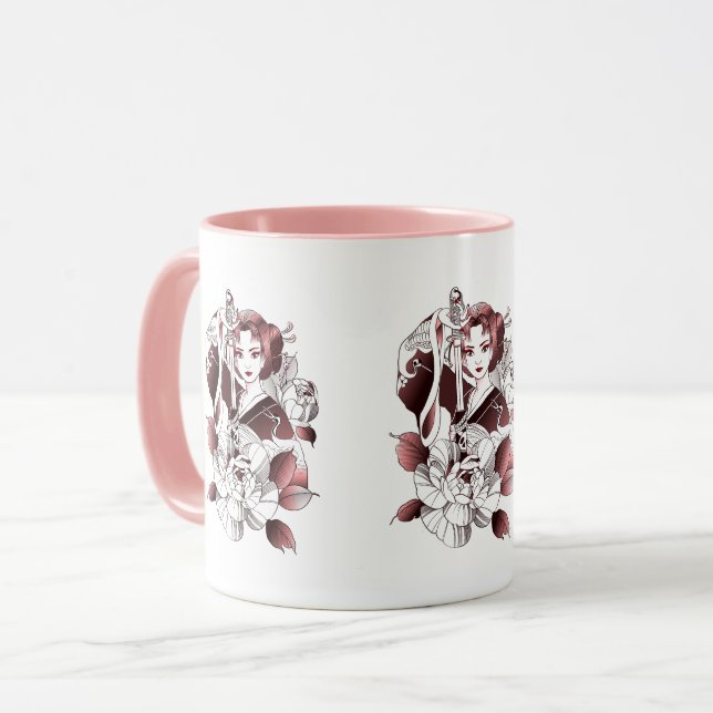 Mug Samurai Female Warrior (Devant gauche)