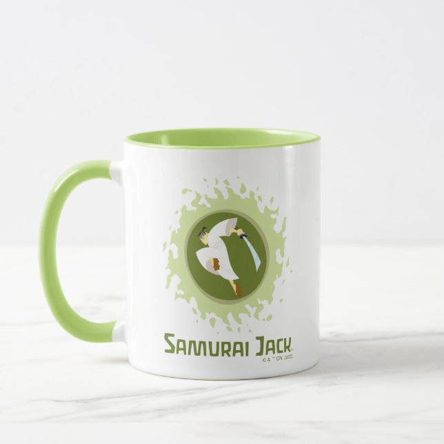 Mug Samurai Jack Leaping Graphic (Gauche)