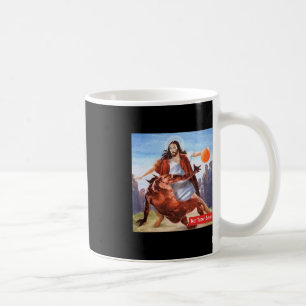 Mug S'amuser pas aujourd'hui Satan Jesus Crossover Bas